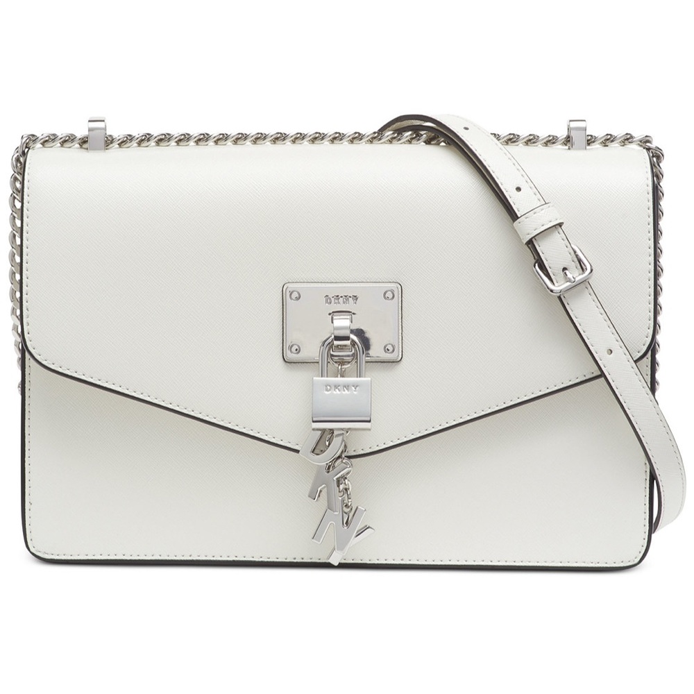 DKNY White Leather Crossbody Bag - Picture 1 of 6